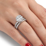  Natural Diamond Bridal Ring Set 