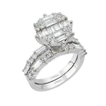  Natural Diamond Bridal Ring Set 