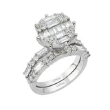  Natural Diamond Bridal Ring Set 