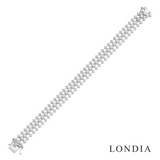 10.00 Carat Double Row Natural Diamond Bracelet