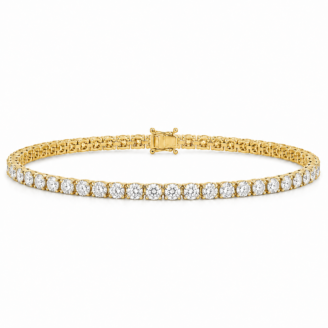 10 Carat Natural Diamond Classic Tennis Bracelet