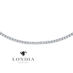 10 Carat Natural Diamond Classic Tennis Necklace