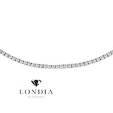 10 Carat Natural Diamond Classic Tennis Necklace