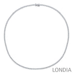 10 Carat Natural Diamond Classic Tennis Necklace