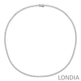 10 Carat Natural Diamond Classic Tennis Necklace