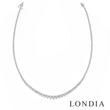 11.40 Carat Diamond Graduated Tennis Necklace