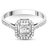 0.30 Carat Natural Diamond Classic Design Baguette Stone Diamond Ring | LONDIA