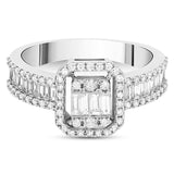 1.00 Carat Natural Diamond Baguette Stone Diamond Ring | LONDIA