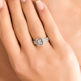 1.00 Carat Natural Diamond Baguette Stone Diamond Ring | LONDIA
