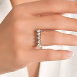 0.75 ct. Diamond ''Valentine'' Design Five Stone Ring in 14K Fine Gold