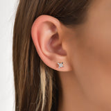 0.20 Carat Natural Diamond Butterfly Design Stud Earring | LONDIA