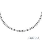 10.00 CTW Diamond Clair Design Tennis Necklace 14k Fine Gold