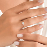 0.30 Ct. Natural Diamond Solitaire ''Modern'' Ring in 14K Gold