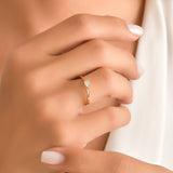 0.15 Carat Natural Diamond Engagement Ring Classic Design Diamond Ring | LONDIA