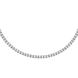 6.00 CTW Diamond Clair Design Tennis Necklace 14k Fine Gold