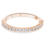 0.35 ct. Diamond Classic Design Half Eternity Band Ring in 14K Fine Gold