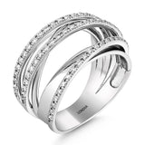 0.70 Carat Natural Diamond Line Design Ring | LONDIA