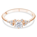 0.45 Ct. Natural Round Cut Diamond Vintage Design ''Blossom'' Ring in 18K Gold