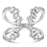 0.60 Ct. Natural Diamond Line Nerys Design Ring in 18K Gold