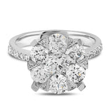 2.65 Ct. Diamond Magic Design Statement Ring in 18K Gold