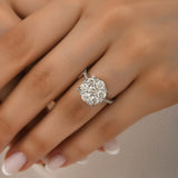 2.65 Ct. Diamond Magic Design Statement Ring in 18K Gold