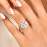 2.10 Ct. Baguette Design Statement Ring in 18K Gold