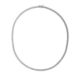3.00 CTW Diamond Clair Design Tennis Necklace 14k Fine Gold