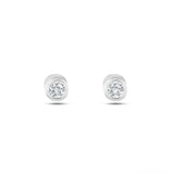 0.20 Carat Natural Diamond Bezel Design Stud Earring | LONDIA
