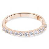 0.40 ct. Diamond Eterna Design Half Eternity Band Ring in 14K Fine Gold