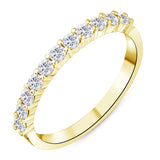 0.40 ct. Diamond Eterna Design Half Eternity Band Ring in 14K Fine Gold