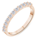 0.40 ct. Diamond Eterna Design Half Eternity Band Ring in 14K Fine Gold