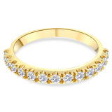 0.40 ct. Diamond Clair Design Half Eternity Band Ring in 14K Fine Gold