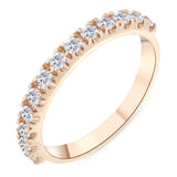 0.40 ct. Diamond Clair Design Half Eternity Band Ring in 14K Fine Gold