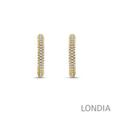 0.50 ct. Round Diamond Hoop Earring 14K Gold
