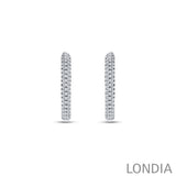 0.45 ct. Round Diamond Hoop Earring 14K Gold