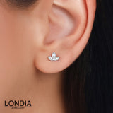 0.03 Carat Londia Diamond Lily Design Piercing