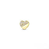 0.04 Carat Londia Heart Diamond Design Piercing