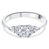0.70 Ct. Natural Round Cut Diamond Vintage Design ''Vela'' Ring in 14K Gold