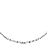 2.60 CTW Diamond Clair Design Graduated Tennis Necklace 14k Fine Gold