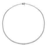 2.60 CTW Diamond Clair Design Graduated Tennis Necklace 14k Fine Gold