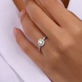 0.55 Ct. Natural Round Cut Diamond Vintage Design ''Isadora'' Ring in 18K Gold