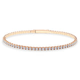 1.45 ct. Flexible Collection Half Eternity Diamond Bracelet 14K Gold
