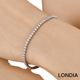 1.00 CTW Diamond Clair Design Tennis Bracelet 14k Fine Gold