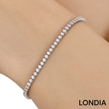 2.75 CTW Diamond Clair Design Tennis Bracelet 14k Fine Gold