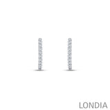 0.15 ct. Round Diamond Hoop Earring 14K Gold