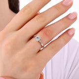 1.00 Ct. Natural Diamond Solitaire ''Classic'' Design Ring In 14K Gold