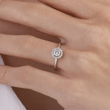 0.45 Ct. Natural Diamond Embrace Halo Design Ring in 14K Gold