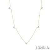 0.85 ct. Natural Diamond Long Necklace 14k Gold