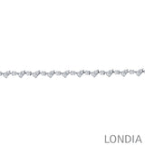 3.15 CTW Diamond Londia Lumis Design Bridal Bracelet 14k Fine Gold