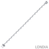 3.15 CTW Diamond Londia Lumis Design Bridal Bracelet 14k Fine Gold